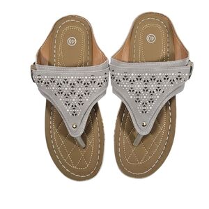 NEW Ultralight Vegan Leather Wedge Sandals Womens Size 40